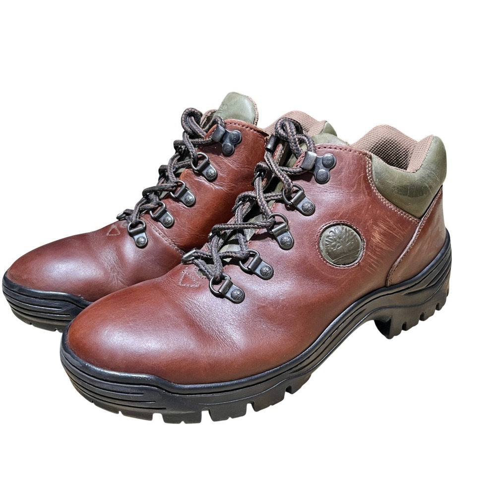 Timberland‎ Brown Euro Hiker Leather Women's Boots Sz 8 Waterproof Outdoor Trail